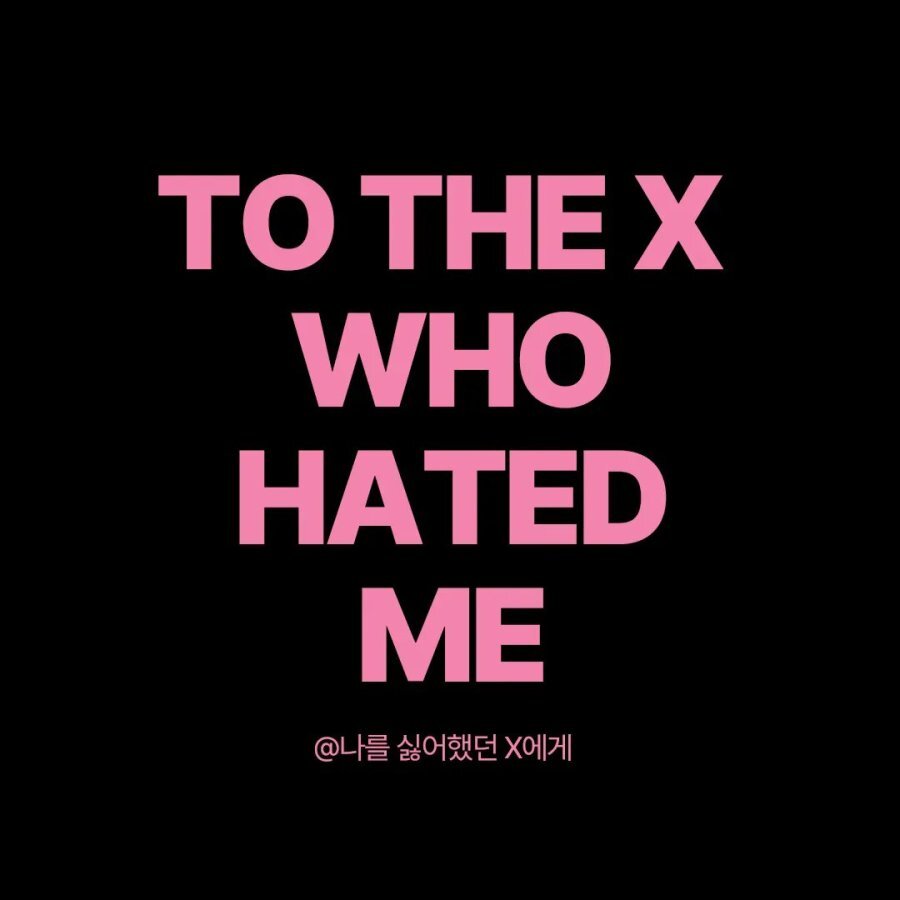 To the X Who Hated Me海报